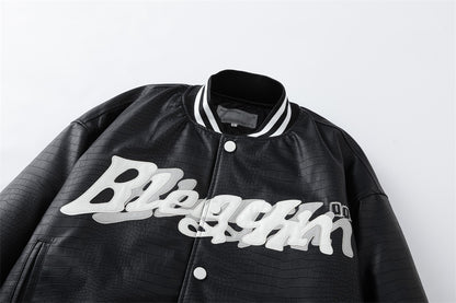 Motorcycle PU Leather Jacket Trendy Men