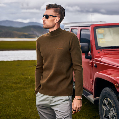 Turtleneck Winter Solid Color Sweater