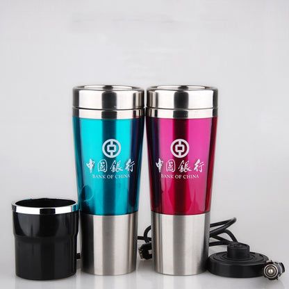 Stainless steel car electric heating cup