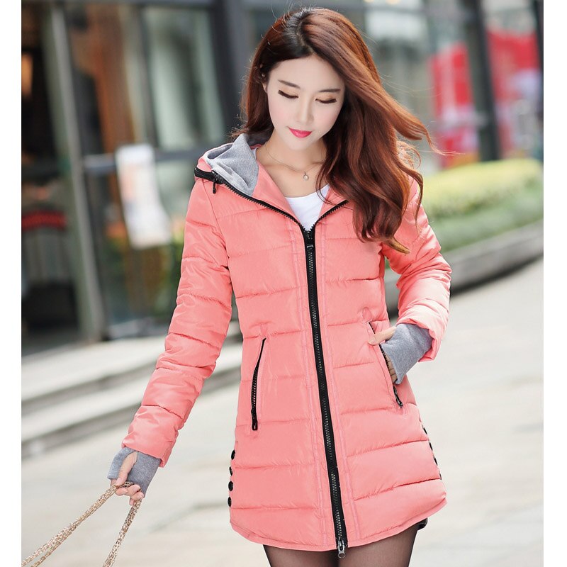 Mid-length down jacket women