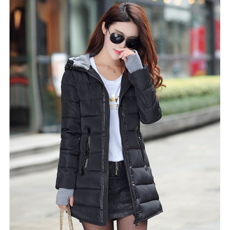Mid-length down jacket women