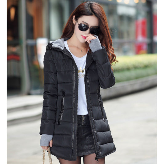 Mid-length down jacket women