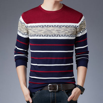 Men's Sweater Plus Velvet Thick Winter Base Sweater
