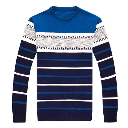 Men's Sweater Plus Velvet Thick Winter Base Sweater