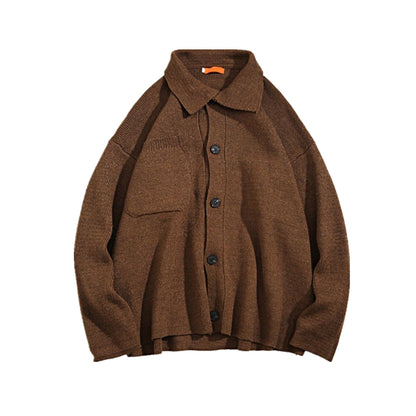 Winter Men's Sweater Loose Big Pocket BF Wind Sweater