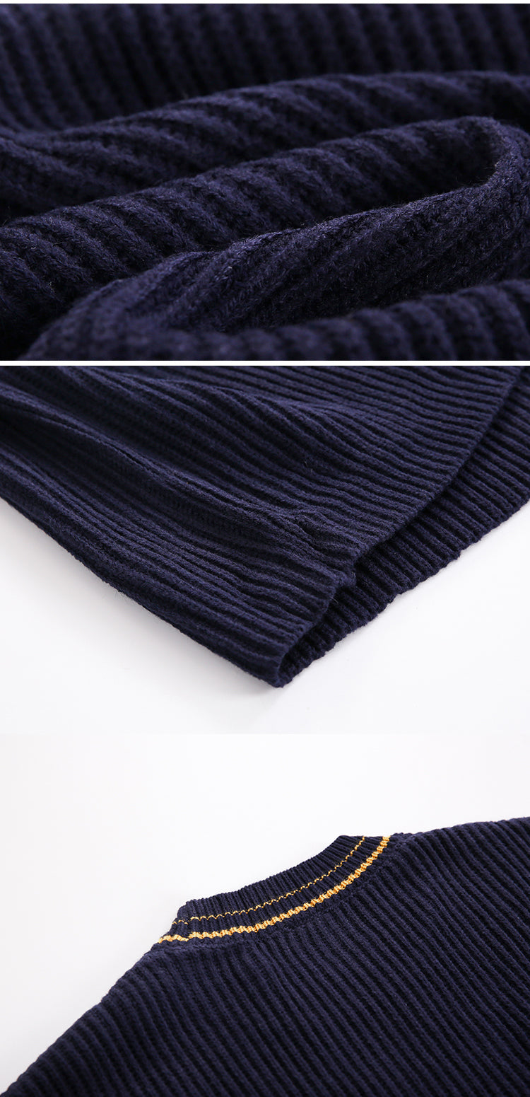 Winter Round Neck Sweater Men's Loose Lazy Style Sweater