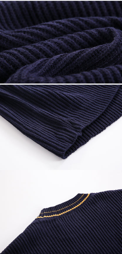 Winter Round Neck Sweater Men's Loose Lazy Style Sweater