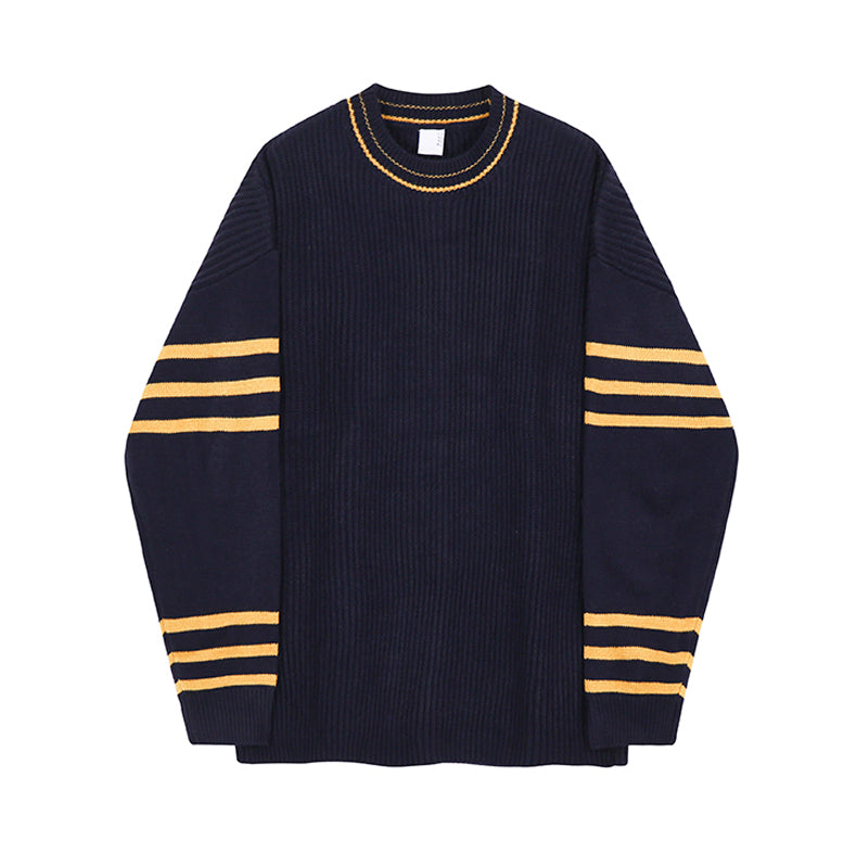 Winter Round Neck Sweater Men's Loose Lazy Style Sweater