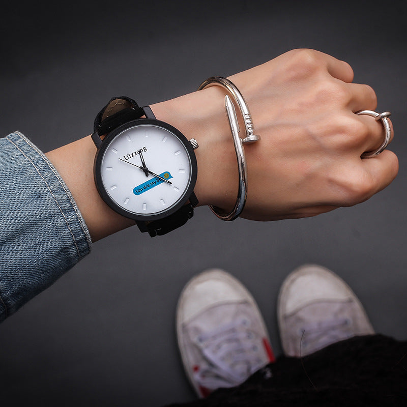 Korean Style Simple Trend Couple Watch