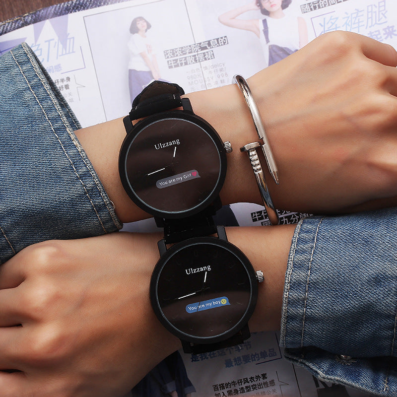 Korean Style Simple Trend Couple Watch