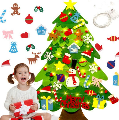 DIY Felt Christmas Tree Decoration Set - Kids Craft Activity