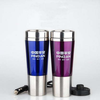 Stainless steel car electric heating cup