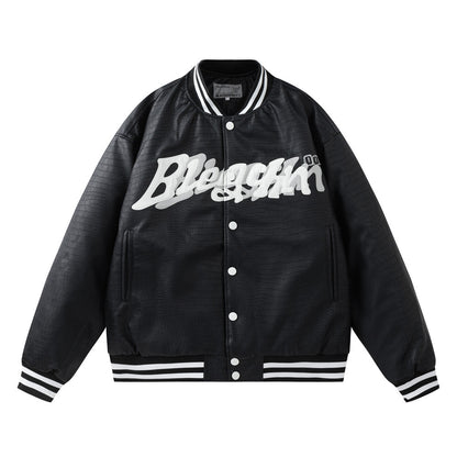 Motorcycle PU Leather Jacket Trendy Men