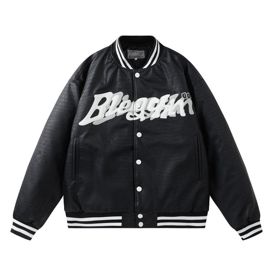 Motorcycle PU Leather Jacket Trendy Men