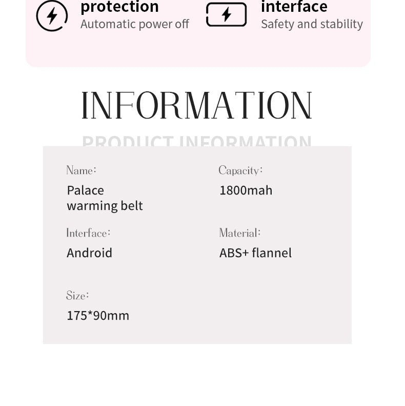 Menstrual Heating Pad - Portable Period Pain Relief Belt