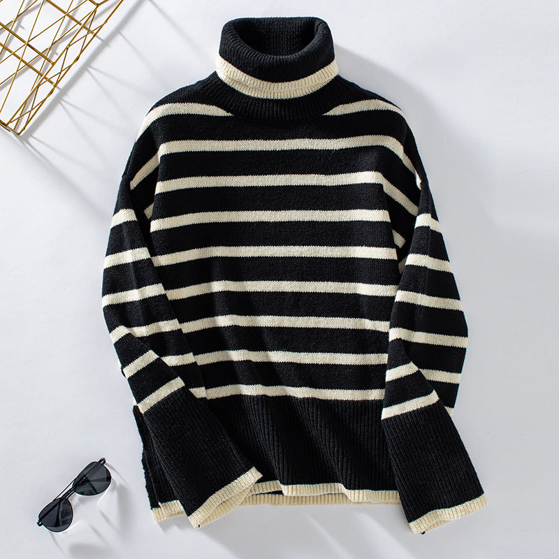 Knitted Pullover Sweater Autumn And Winter Turtleneck Sweater Women