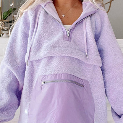 Polyester Winter Women's Hoodie Sweater