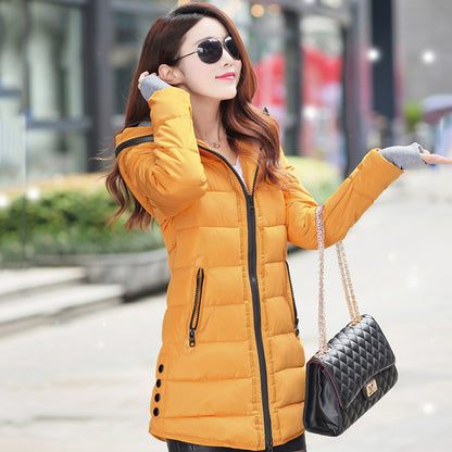 Mid-length down jacket women