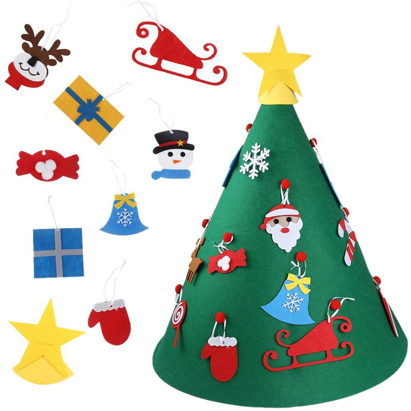 DIY Felt Christmas Tree Decoration Set - Kids Craft Activity