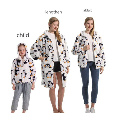 Women's Unisex Wear Hooded Drawstring Sweatshirt Printed