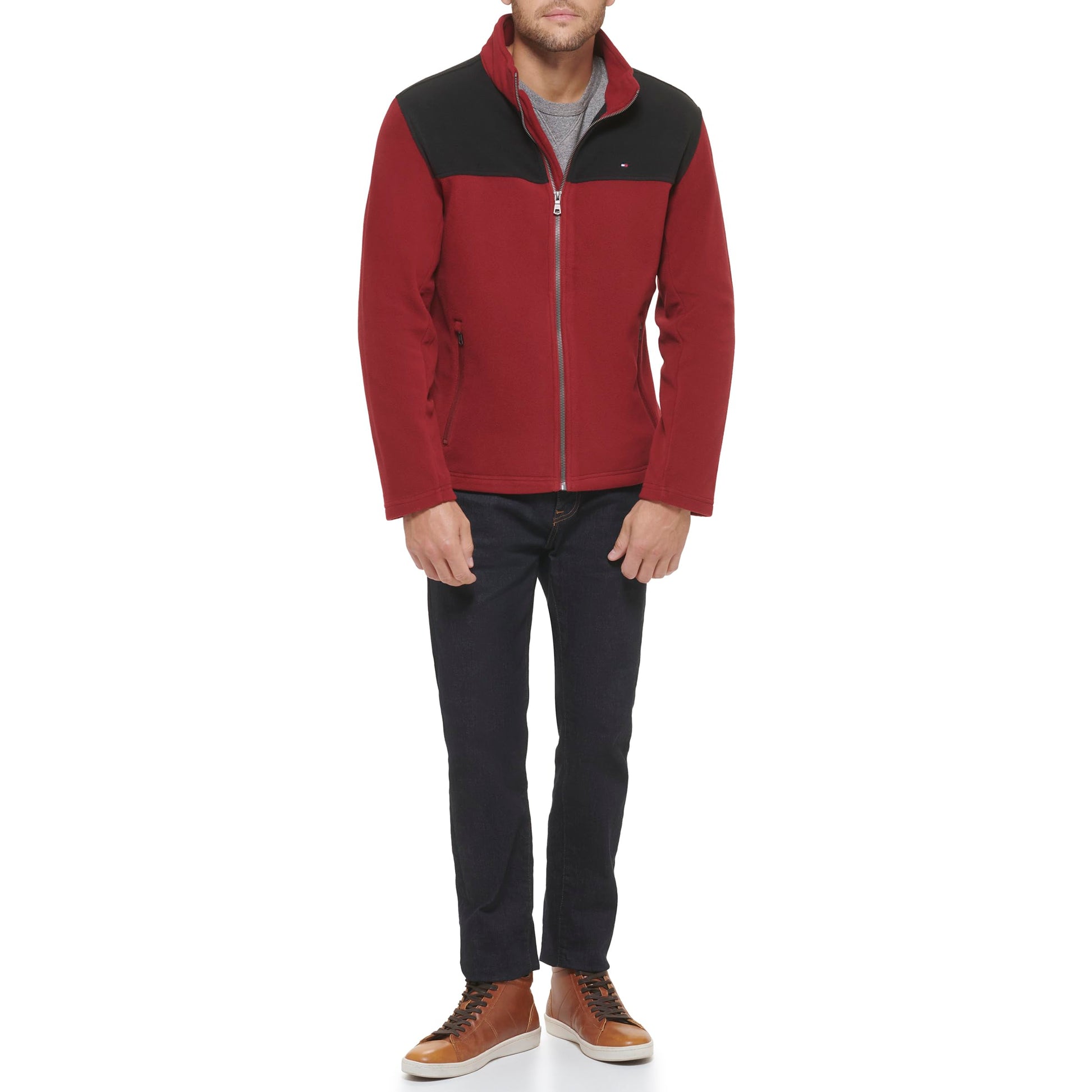 Tommy Hilfiger Herren Classic Zip Front Polar Fleece Jacket Fleecejacke