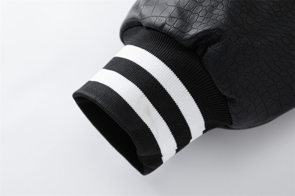 Motorcycle PU Leather Jacket Trendy Men