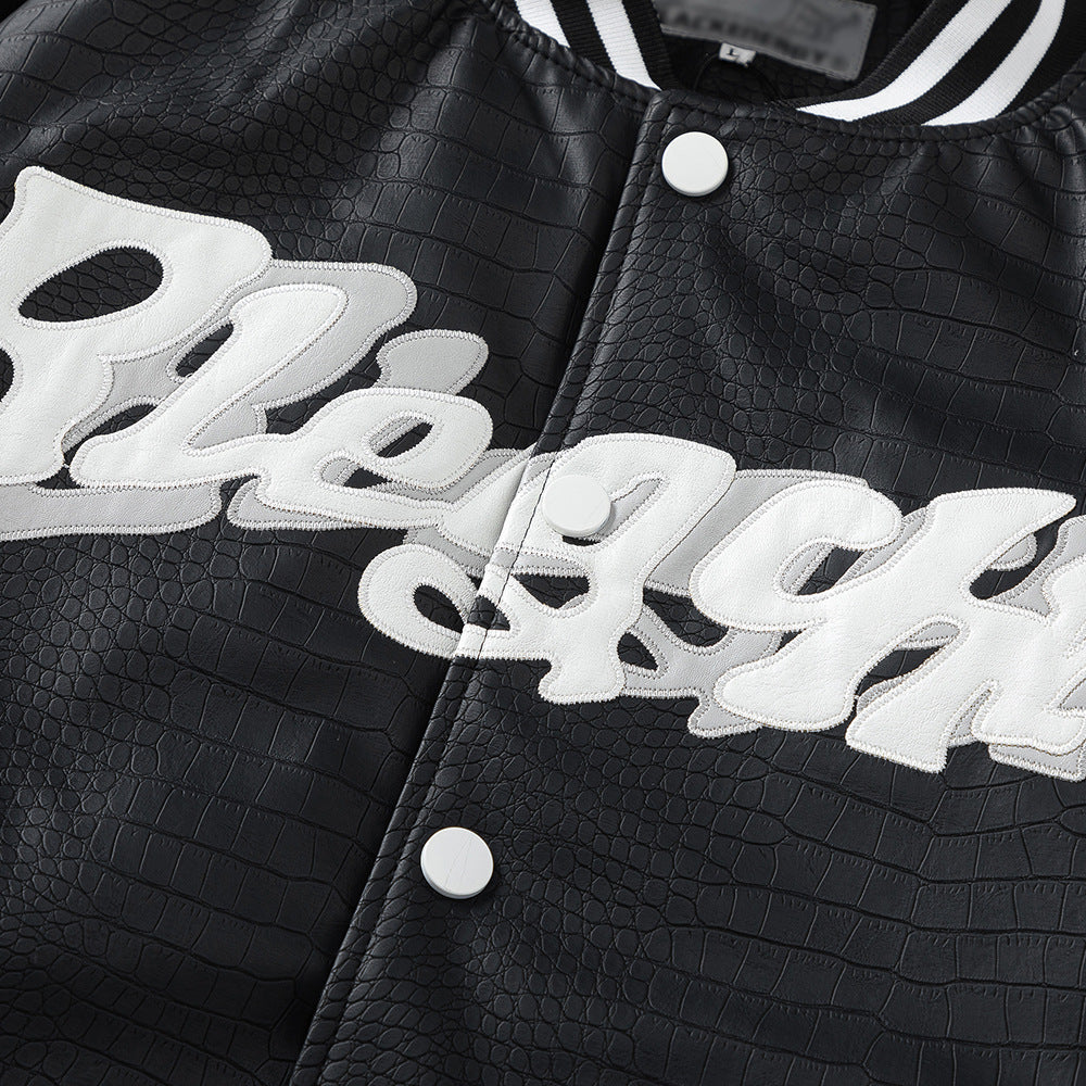 Motorcycle PU Leather Jacket Trendy Men