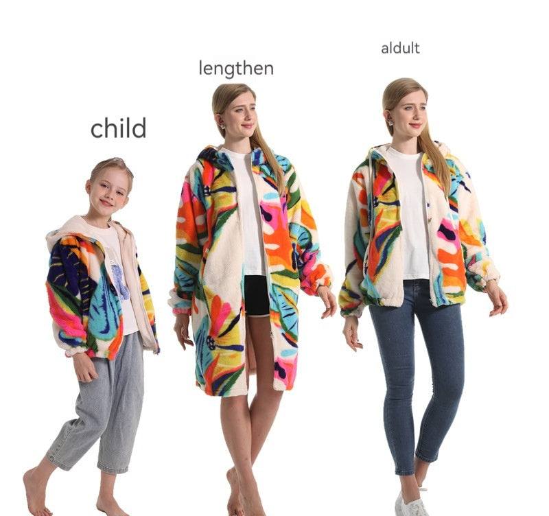 Women's Unisex Wear Hooded Drawstring Sweatshirt Printed