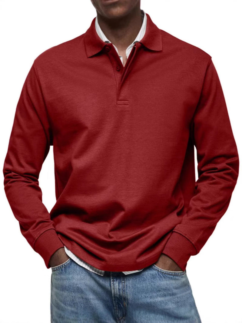 Men's Casual All-matching Long Sleeve Button Shirt