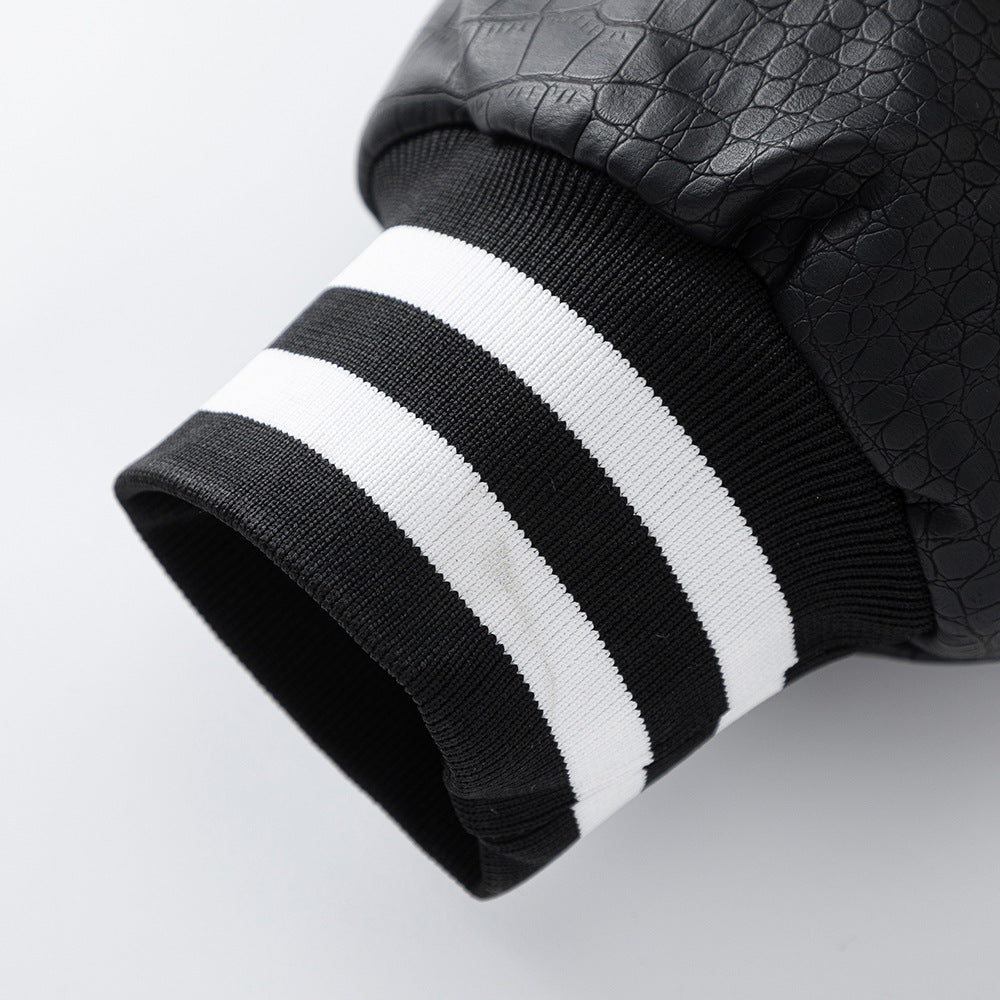 Motorcycle PU Leather Jacket Trendy Men