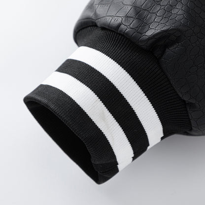 Motorcycle PU Leather Jacket Trendy Men