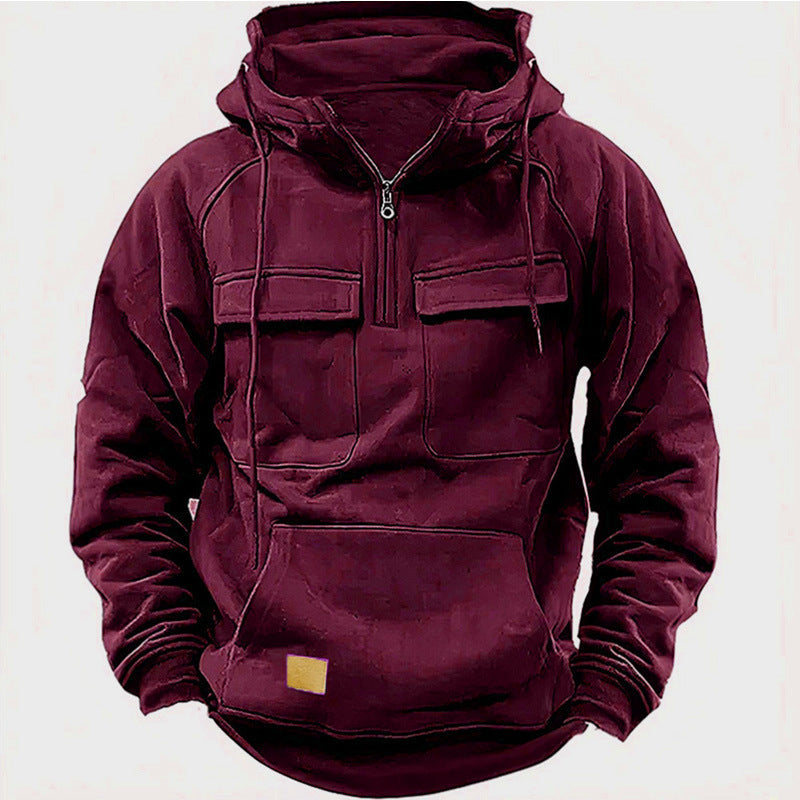 Men's Solid Color Casual Sweatshirt