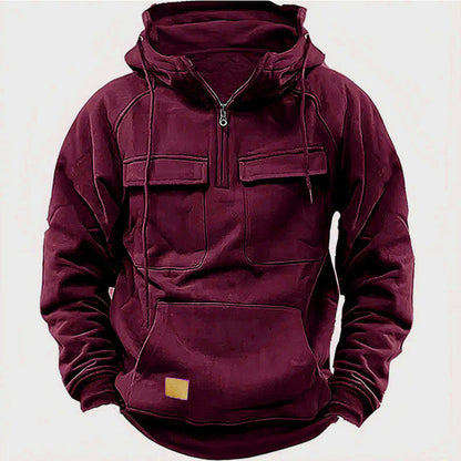 Men's Solid Color Casual Sweatshirt