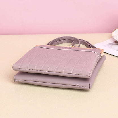 Lo62.03ck Shoulder Bags Women Alligator Pattern Crossbody Phone Bag