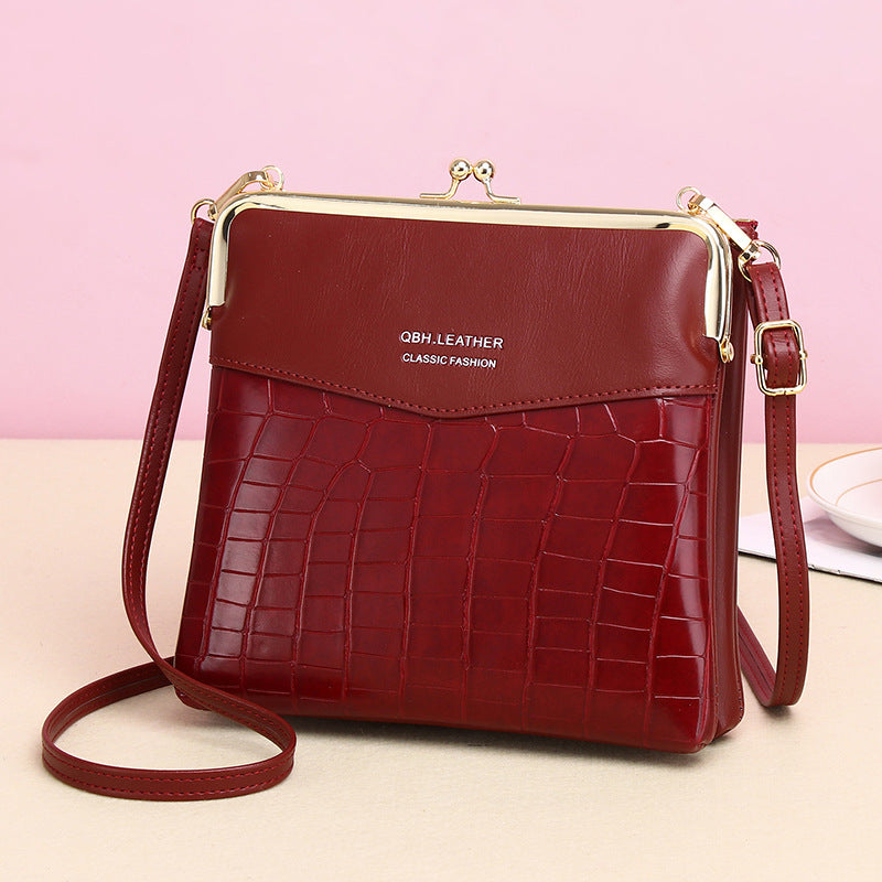 Lo62.03ck Shoulder Bags Women Alligator Pattern Crossbody Phone Bag