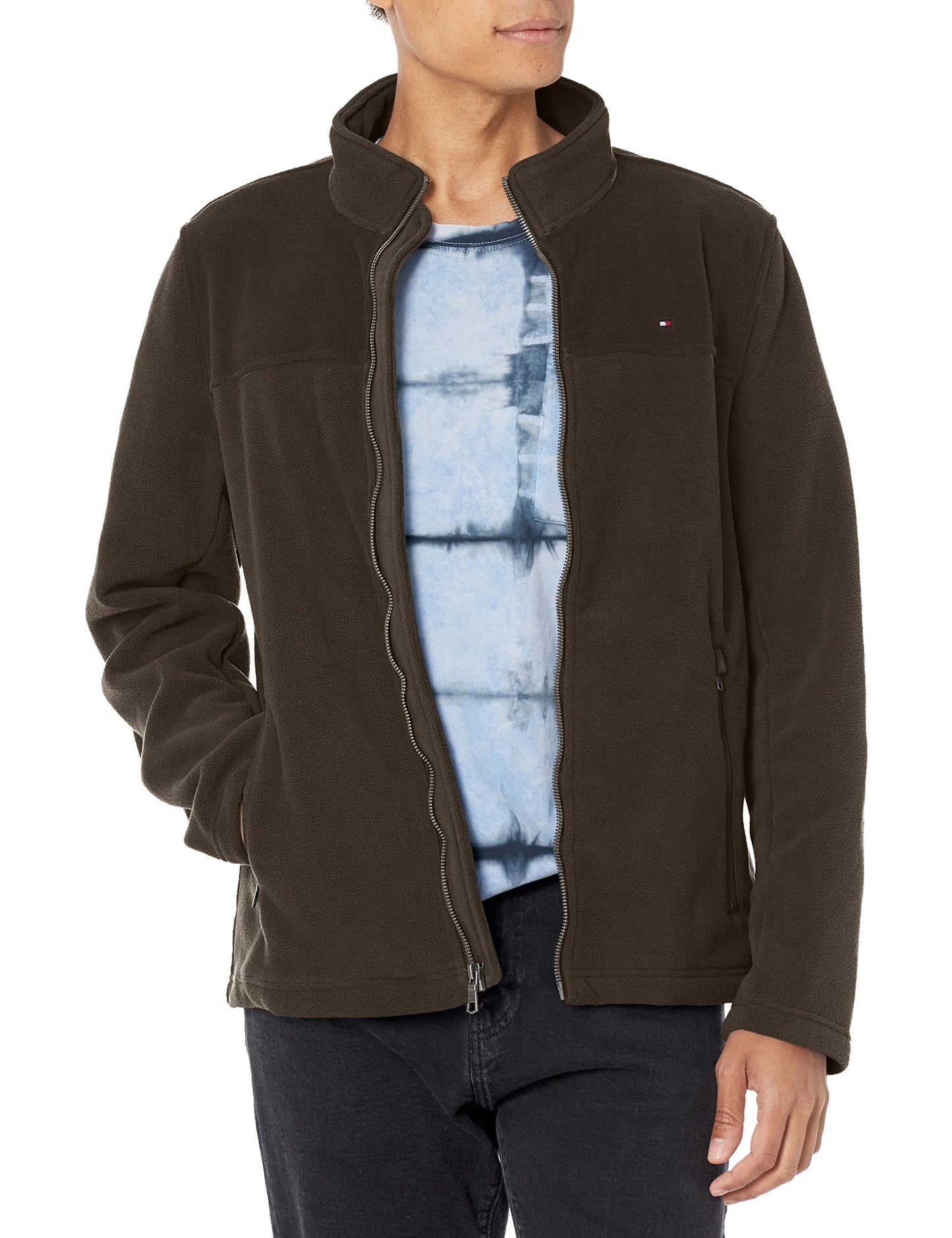 Tommy Hilfiger Herren Classic Zip Front Polar Fleece Jacket Fleecejacke