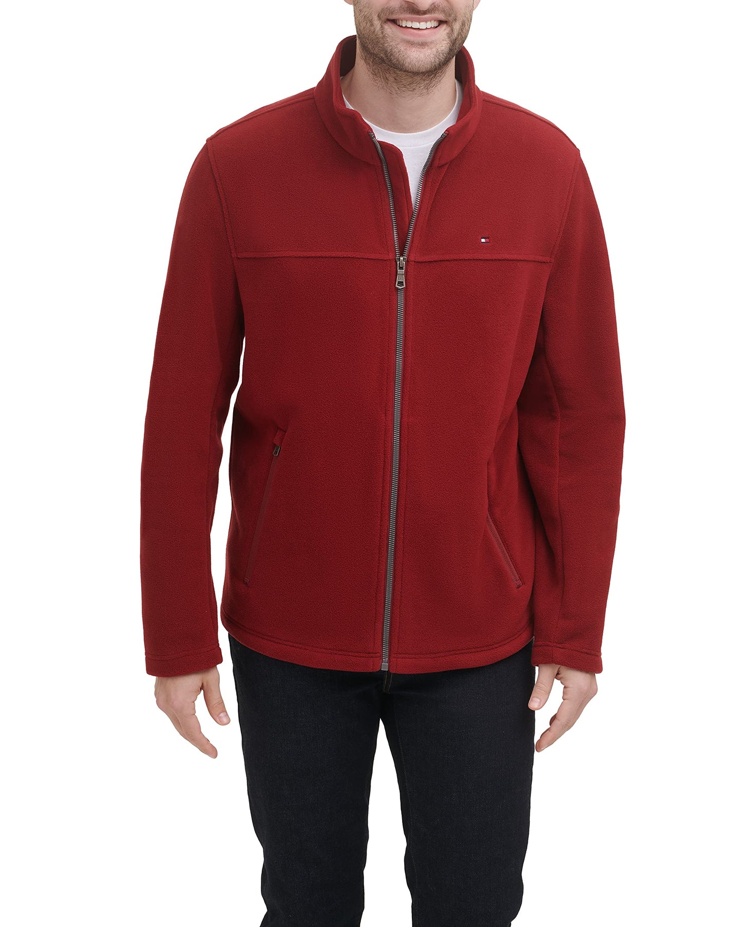 Tommy Hilfiger Herren Classic Zip Front Polar Fleece Jacket Fleecejacke
