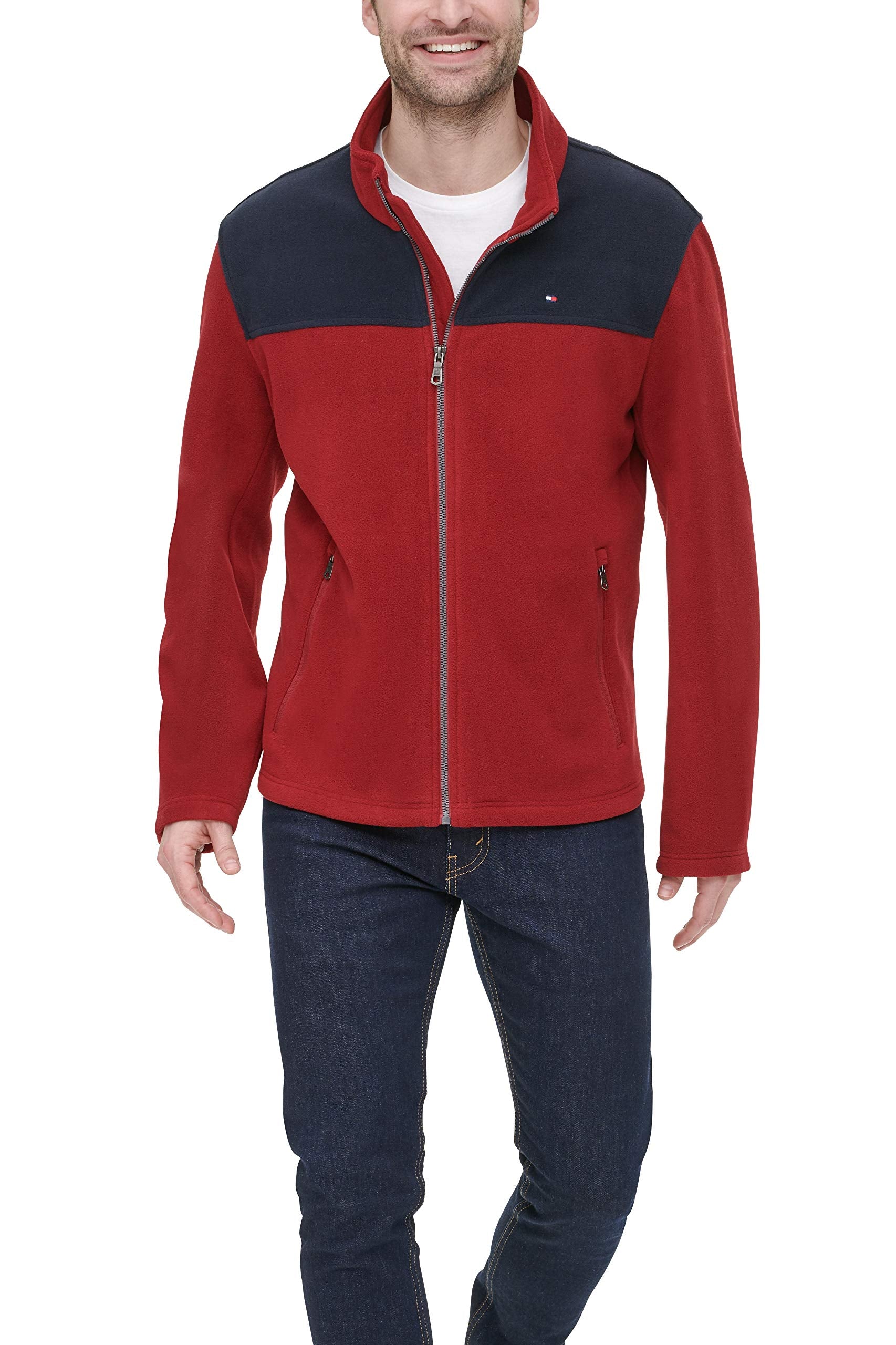 Tommy Hilfiger Herren Classic Zip Front Polar Fleece Jacket Fleecejacke