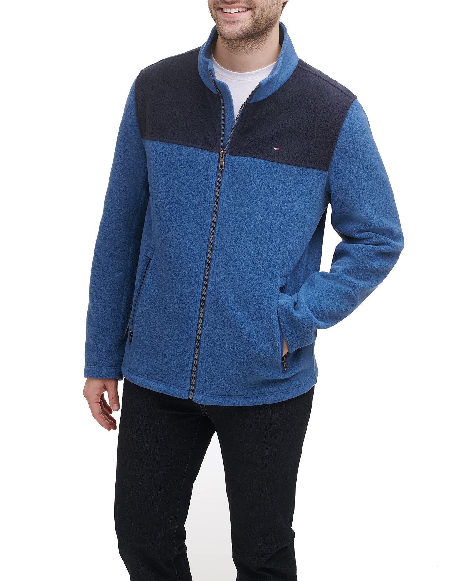 Tommy Hilfiger Herren Classic Zip Front Polar Fleece Jacket Fleecejacke