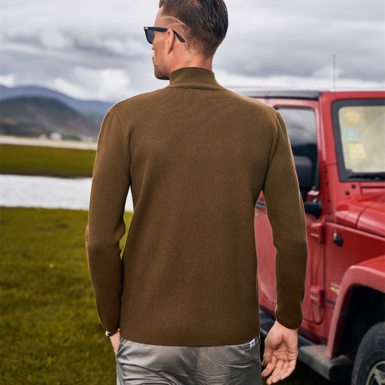 Turtleneck Winter Solid Color Sweater