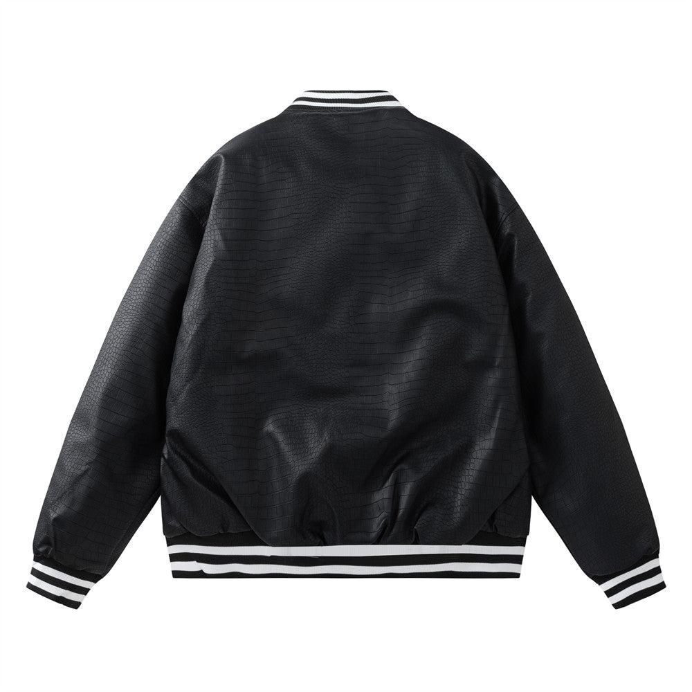 Motorcycle PU Leather Jacket Trendy Men