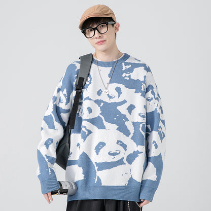 Sweater Men's Autumn And Winter Thickening Bottoming Shirt Winter Warm Top Knitted Sweater Coat