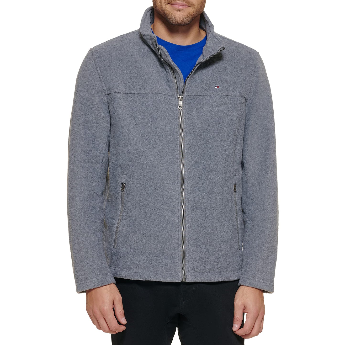 Tommy Hilfiger Herren Classic Zip Front Polar Fleece Jacket Fleecejacke