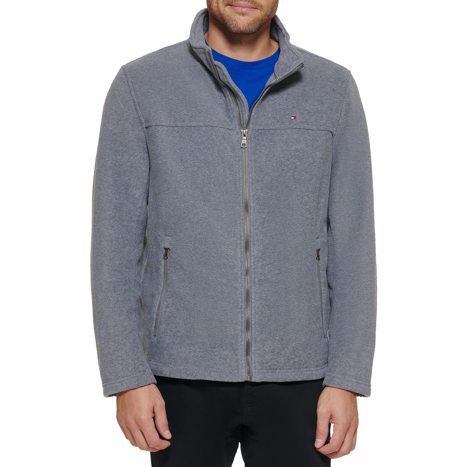 Tommy Hilfiger Herren Classic Zip Front Polar Fleece Jacket Fleecejacke