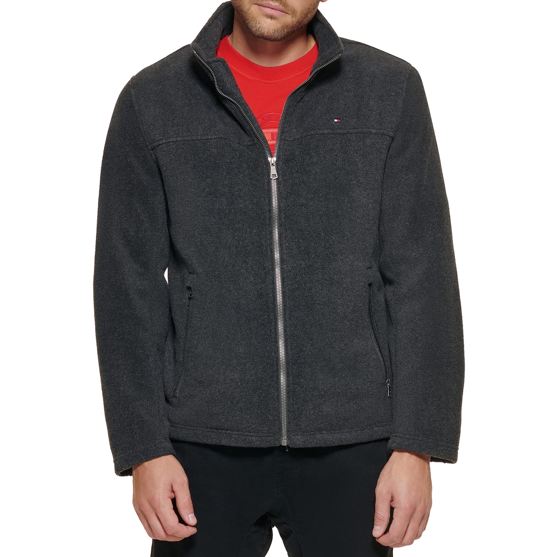 Tommy Hilfiger Herren Classic Zip Front Polar Fleece Jacket Fleecejacke