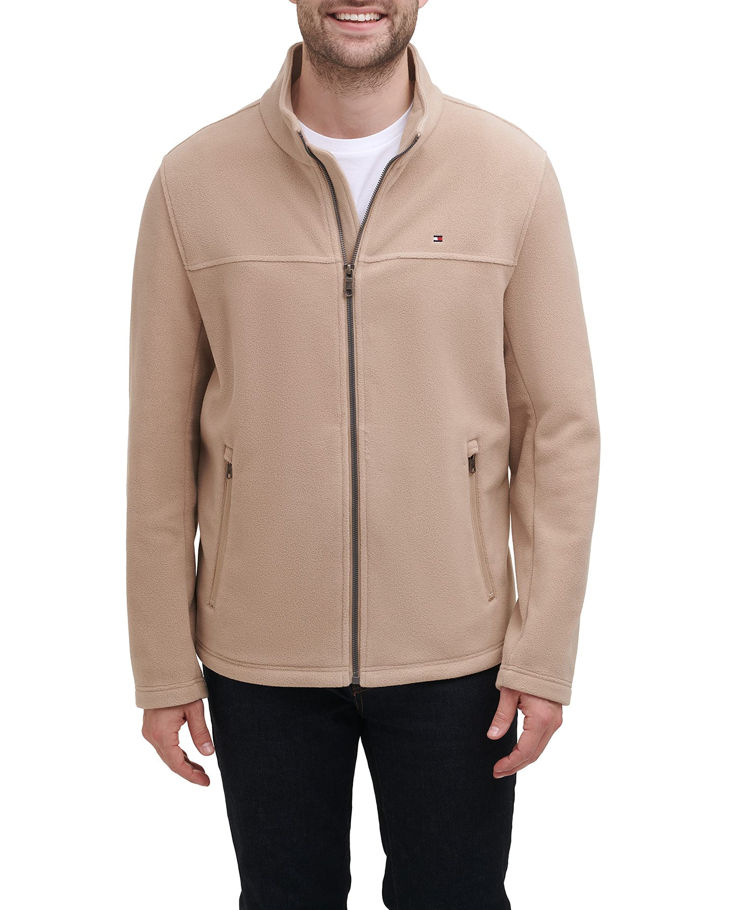 Tommy Hilfiger Herren Classic Zip Front Polar Fleece Jacket Fleecejacke