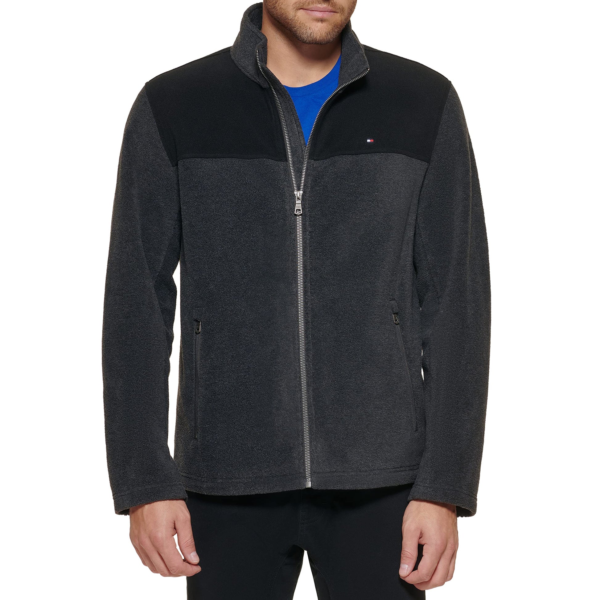 Tommy Hilfiger Herren Classic Zip Front Polar Fleece Jacket Fleecejacke