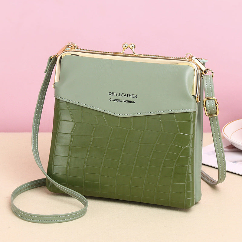 Lo62.03ck Shoulder Bags Women Alligator Pattern Crossbody Phone Bag