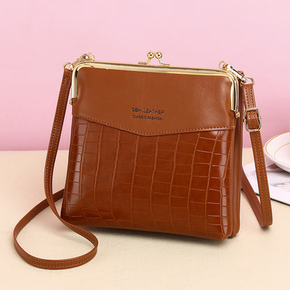 Lo62.03ck Shoulder Bags Women Alligator Pattern Crossbody Phone Bag