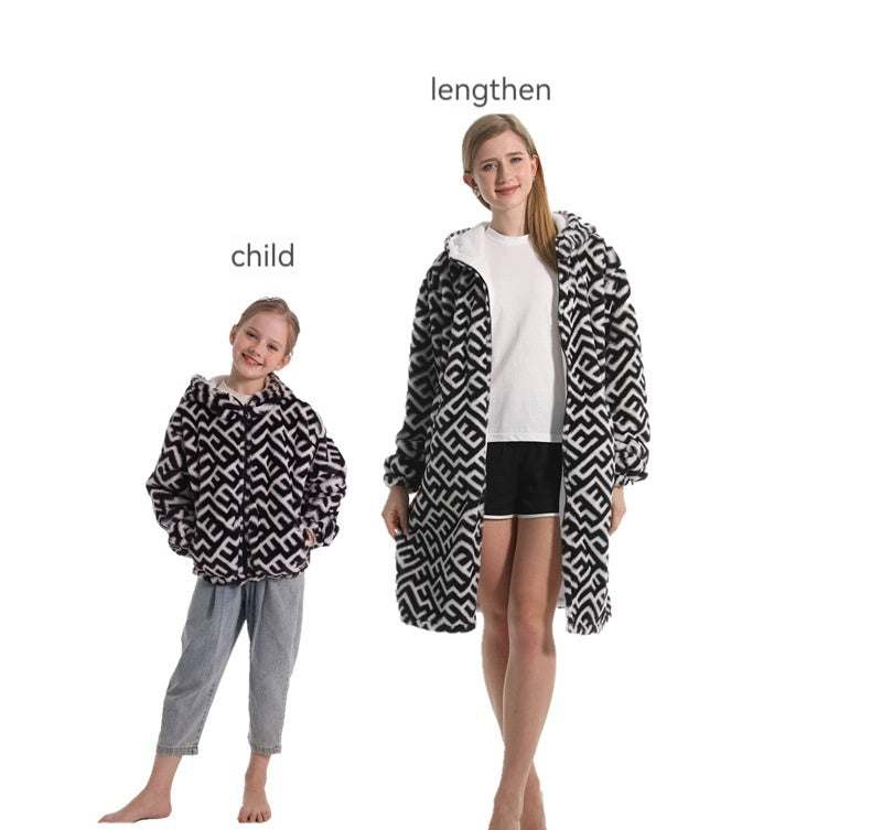 Women's Unisex Wear Hooded Drawstring Sweatshirt Printed